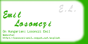 emil losonczi business card